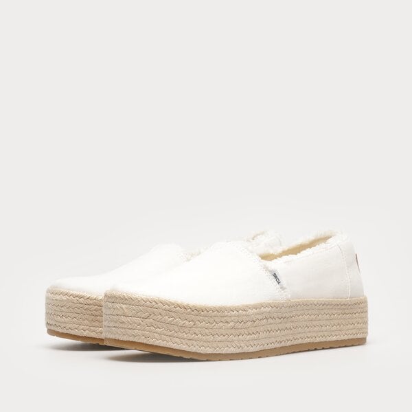 Damskie espadryle TOMS WHITE CANVAS 10019820 kolor biały