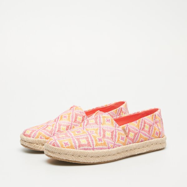 Damskie espadryle TOMS SHELL PINK GEO WOVEN 10020707 kolor multicolor