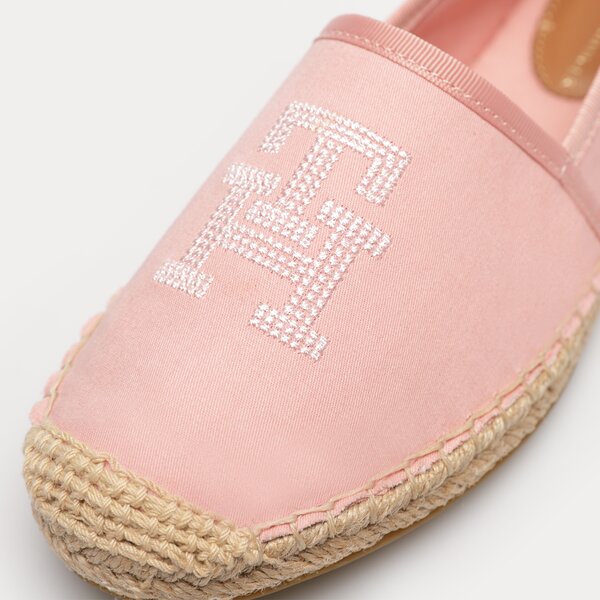 Damskie espadryle TOMMY HILFIGER TH EMBROIDERED ESPADRILLE fw0fw07101tqs kolor różowy