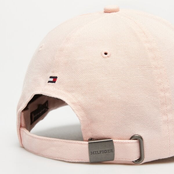 Damska czapka z daszkiem TOMMY HILFIGER CZAPKA TH MONOTYPE SOFT 6 PANEL CAP am0am12154tjs kolor różowy