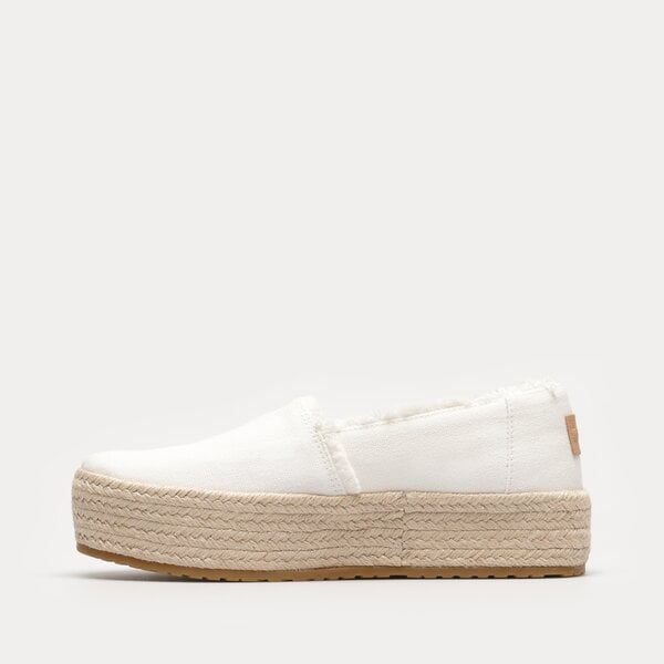 Damskie espadryle TOMS WHITE CANVAS 10019820 kolor biały