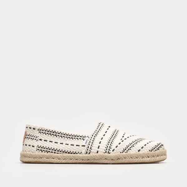 Damskie espadryle TOMS NATURAL CHUNKY GLOBAL WOVEN 10019685 kolor biały