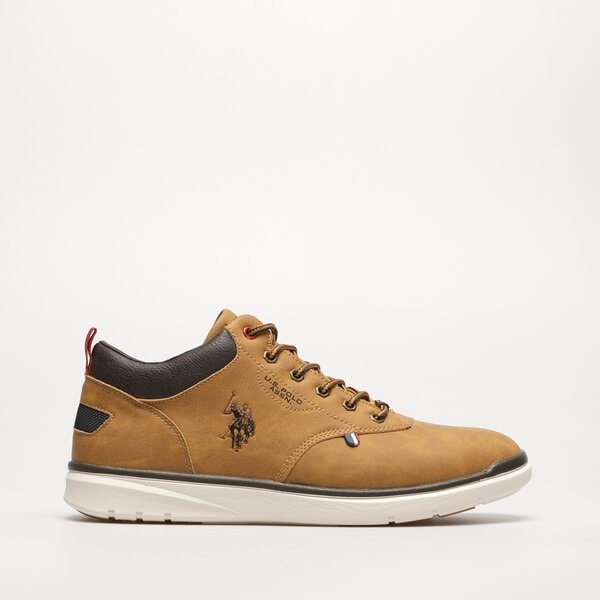 Męskie buty za kostkę U.S. POLO ASSN. YGOR006  ygor006tan kolor żółty