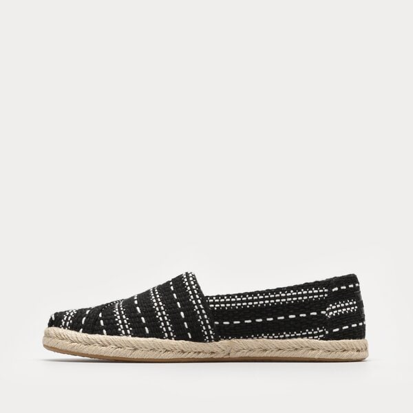 Damskie espadryle TOMS BLACK MULTI CHUNKY GLOBAL WOVEN 10019676 kolor czarny