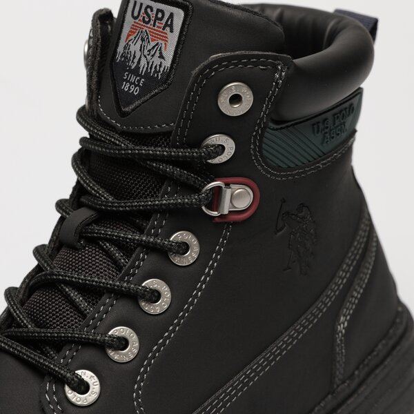 Męskie buty za kostkę U.S. POLO ASSN. ZIGGY002 ziggy002blk kolor czarny