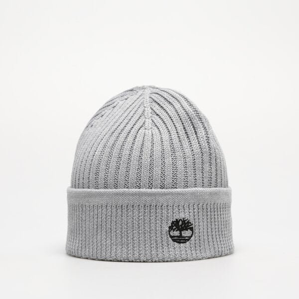 Damska czapka zimowa TIMBERLAND CZAPKA SOLID RIB BEANIE tb0a2px7c811 kolor szary