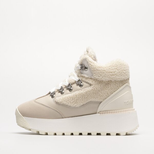 Damskie sneakersy (buty) TOMMY HILFIGER TJW WARM HYBRID BOOT en0en02312aev kolor beżowy