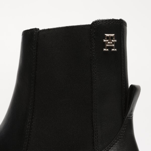 Damskie botki / sztyblety TOMMY HILFIGER ELEVATED ESSENTIAL BOOTIE fw0fw07483bds kolor czarny