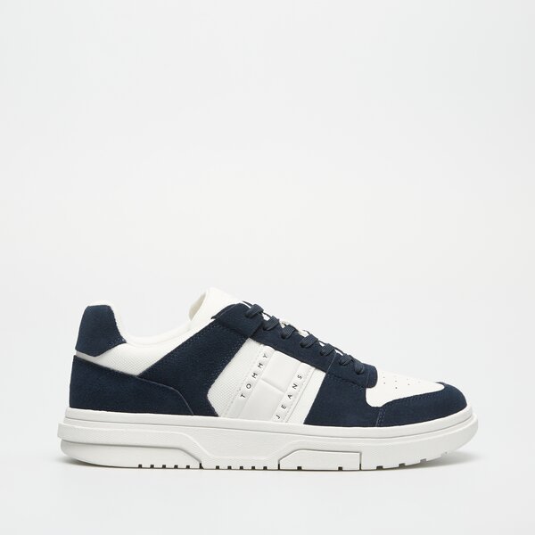 Męskie sneakersy (buty) TOMMY HILFIGER THE BROOKLYN SUEDE em0em01371c1g kolor biały