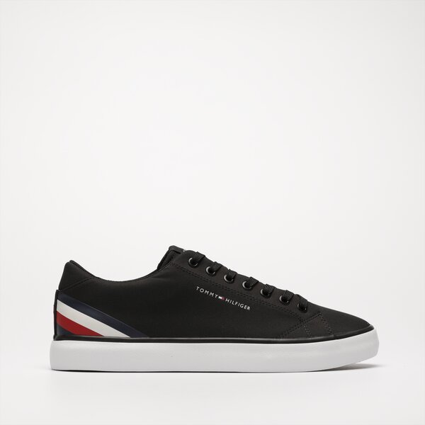 Męskie trampki TOMMY HILFIGER TH HI VULC CORE LOW STRIPES fm0fm04735bds kolor czarny