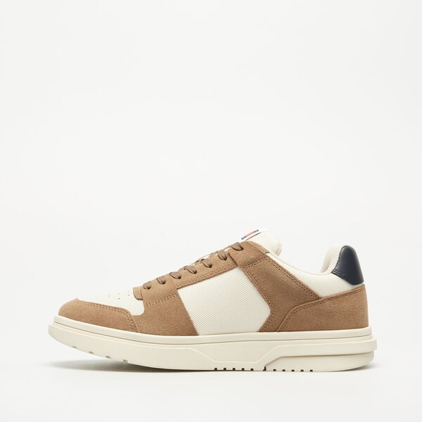 Męskie sneakersy (buty) TOMMY HILFIGER THE BROOKLYN MIX MAT. em0em01457gwe kolor brązowy