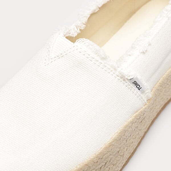 Damskie espadryle TOMS WHITE CANVAS 10019820 kolor biały