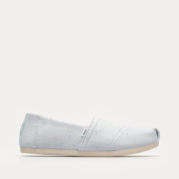 Damskie espadryle TOMS PASTEL BLUE RECYCLED COTTON SPECKLED SLUB 10019660 kolor niebieski