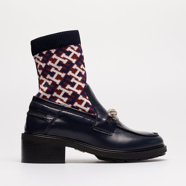 Damskie botki / sztyblety TOMMY HILFIGER TOMMY MONOGRAM BOOTIE fw0fw06823dw5 kolor czarny