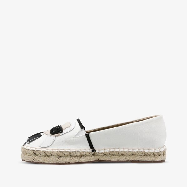 Damskie espadryle KARL LAGERFELD KAMINI KARL IKONIC SLIP ON kl80111411 kolor biały