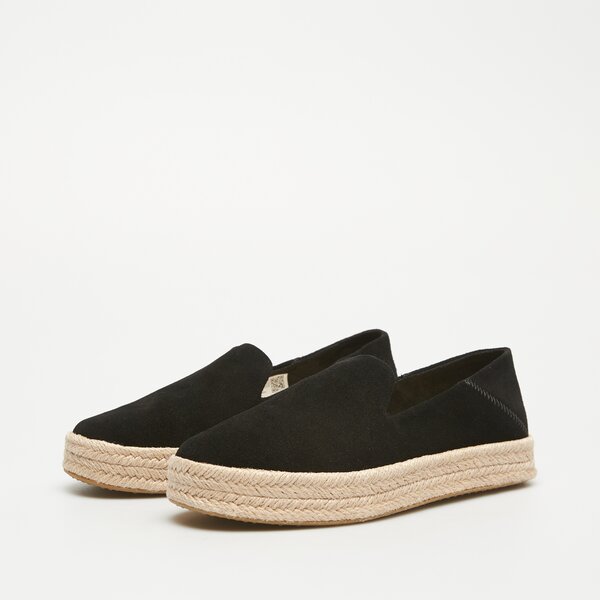 Damskie espadryle TOMS BLACK SUEDE 10020690 kolor czarny