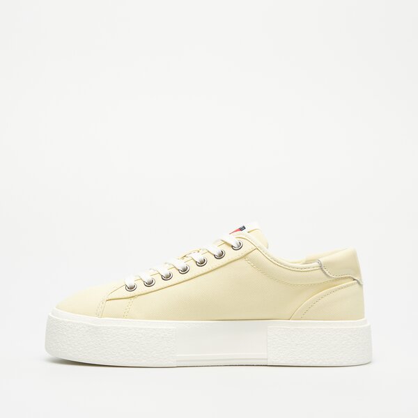 Damskie sneakersy (buty) TOMMY HILFIGER TJW FOXING FLATFORM SNEAKER en0en02480zho kolor żółty