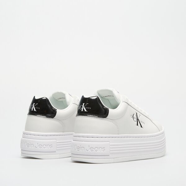 Damskie sneakersy (buty) CALVIN KLEIN BOLD PLATF LOW LACE LTH ML MET yw0yw0143101w kolor biały