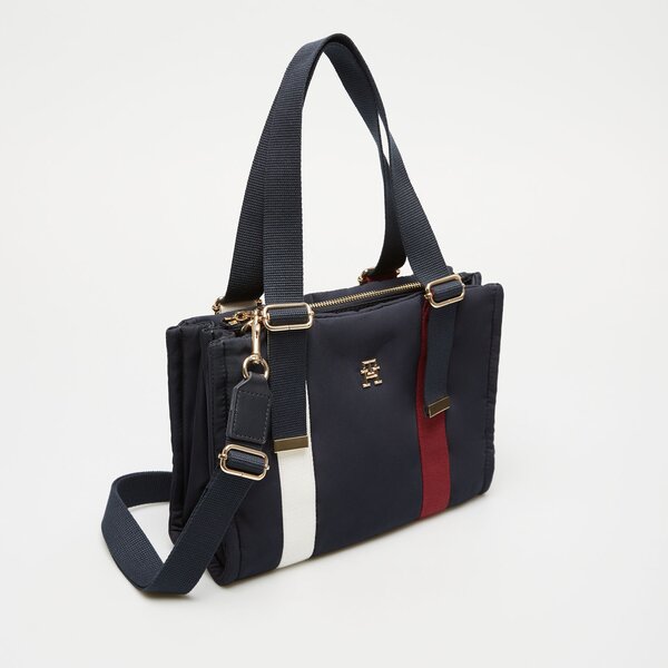 Damska torebka TOMMY HILFIGER TOREBKA TH REVAMP MINI TOTE CB aw0aw16452dw6 kolor granatowy