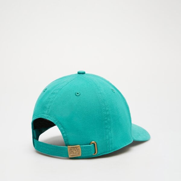 Damska czapka z daszkiem TIMBERLAND CZAPKA COTTON CANVAS BASEBALL CAP tb0a1e9mcl61 kolor zielony