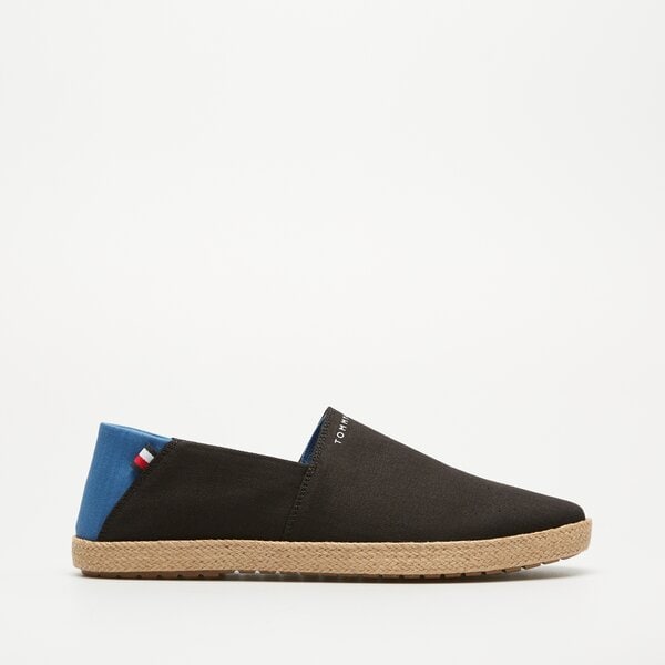 Męskie półbuty TOMMY HILFIGER HILFIGER ESPADRILLE CORE TEXTILE fm0fm04981bds kolor czarny