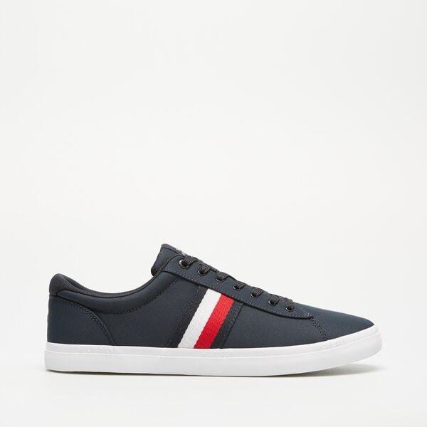 Męskie trampki TOMMY HILFIGER ICONIC VULC STRIPES MESH fm0fm05072dw5 kolor granatowy