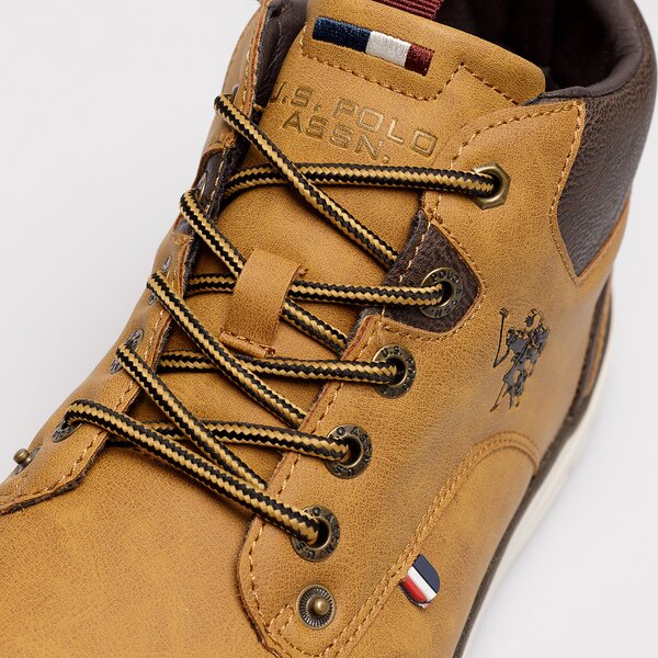 Męskie buty za kostkę U.S. POLO ASSN. YGOR004 ygor004tan kolor żółty