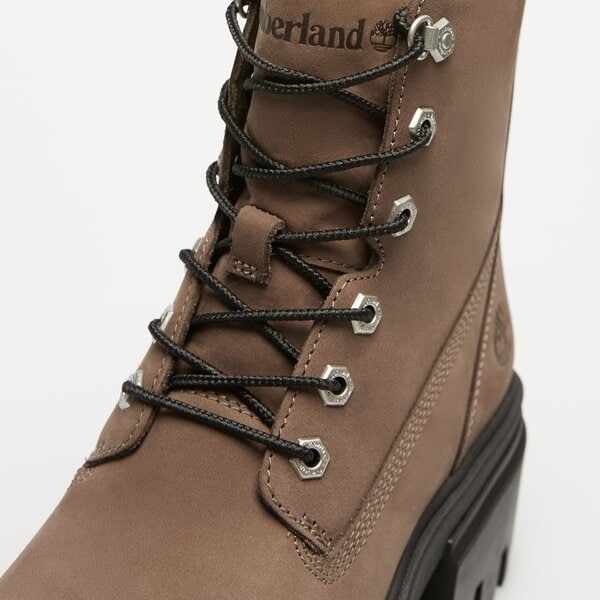 Damskie botki / sztyblety TIMBERLAND EVERLEIGH MID LACE UP BOOT tb0a2egsem51 kolor szary