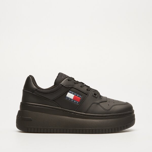 Damskie sneakersy (buty) TOMMY HILFIGER TJW RETRO BASKET FLATFORM ESS en0en02506bds kolor czarny