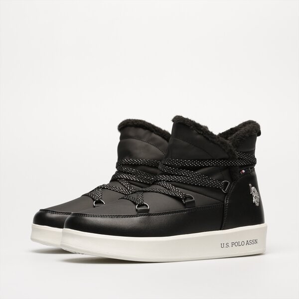 Damskie buty za kostkę U.S. POLO ASSN. VEGY001W vegy001b kolor czarny