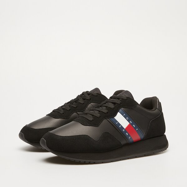 Męskie sneakersy (buty) TOMMY HILFIGER TJM MODERN RUNNER em0em01316bds kolor czarny