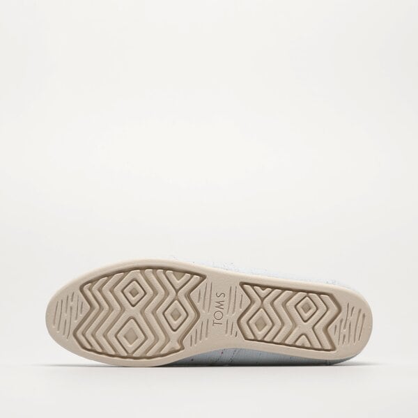 Damskie espadryle TOMS PASTEL BLUE RECYCLED COTTON SPECKLED SLUB 10019660 kolor niebieski