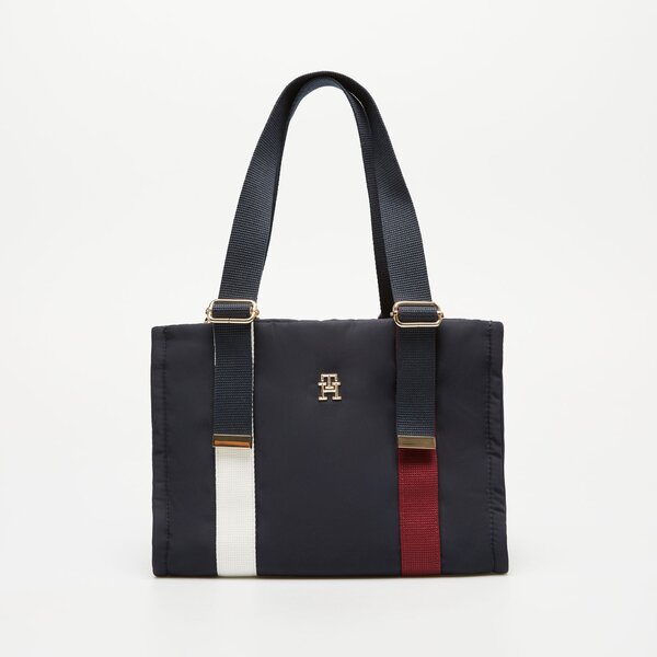 Damska torebka TOMMY HILFIGER TOREBKA TH REVAMP MINI TOTE CB aw0aw16452dw6 kolor granatowy