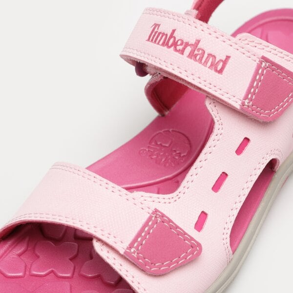 Dziecięce sandały / klapki TIMBERLAND MOSS JUMP 2 STRAP SANDAL JUNIOR tb0a2apdx821 kolor różowy