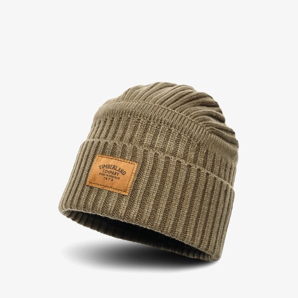 Męska czapka zimowa TIMBERLAND CZAPKA ZIMOWA RIBBED BEANIE tb0a1egwa581 kolor khaki