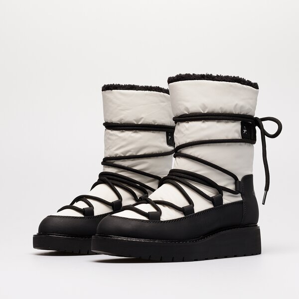 Damskie śniegowce CALVIN KLEIN PLUS SNOW BOOT yw0yw00731yaf kolor biały