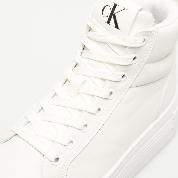 Damskie sneakersy (buty) CALVIN KLEIN BOLD PLATF MID OH yw0yw015830k4 kolor biały