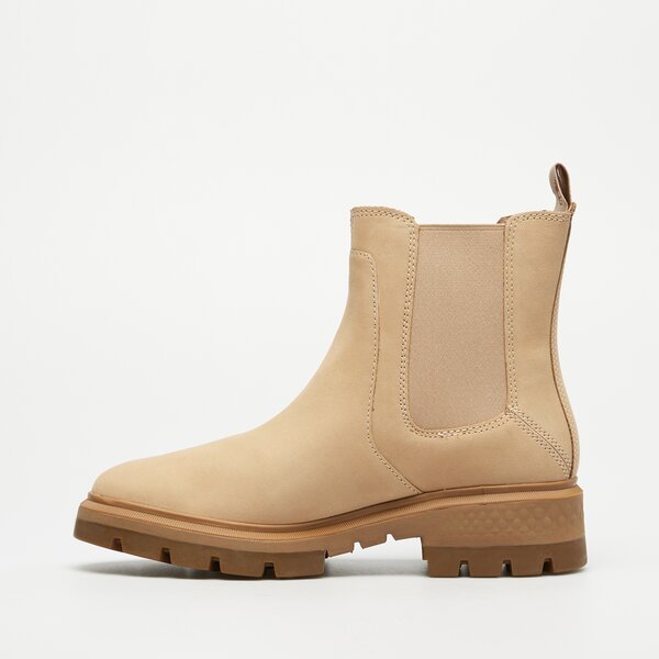 Damskie botki / sztyblety TIMBERLAND CORTINA VALLEY MID CHELSEA BOOT tb0a2deeen71 kolor beżowy