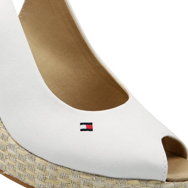 Damskie sandały TOMMY HILFIGER ICONIC ELENA BASIC SLING BACK fw0fw02787121 kolor biały