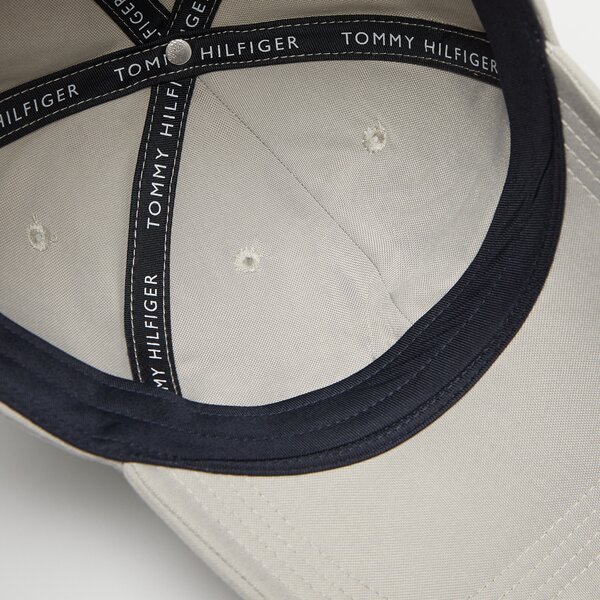 Damska czapka z daszkiem TOMMY HILFIGER CZAPKA TH MONOTYPE CANVAS 6 PANEL CAP am0am12043prt kolor szary