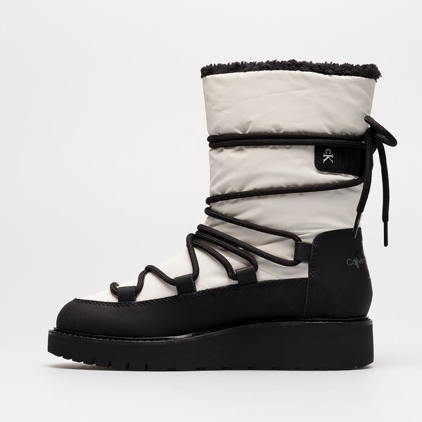 Damskie śniegowce CALVIN KLEIN PLUS SNOW BOOT yw0yw00731yaf kolor biały