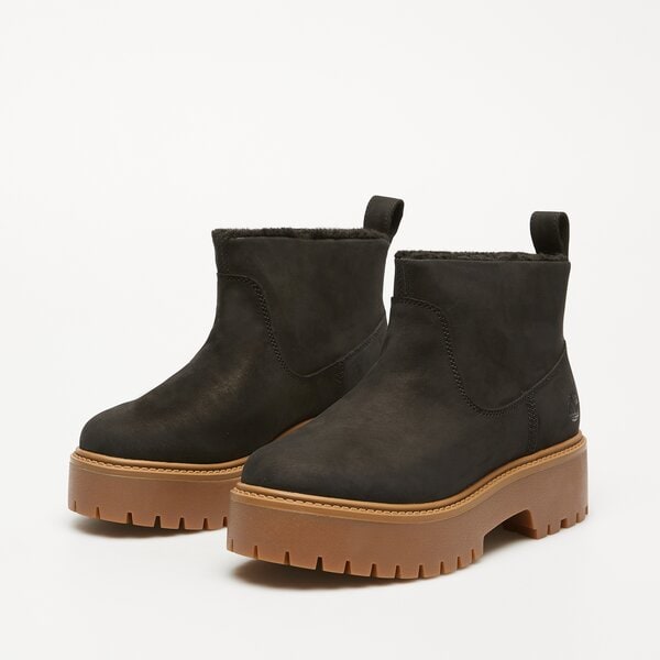 Damskie botki / sztyblety TIMBERLAND STONE STREET MID WARM LINED BOOT tb0a283gw051 kolor czarny