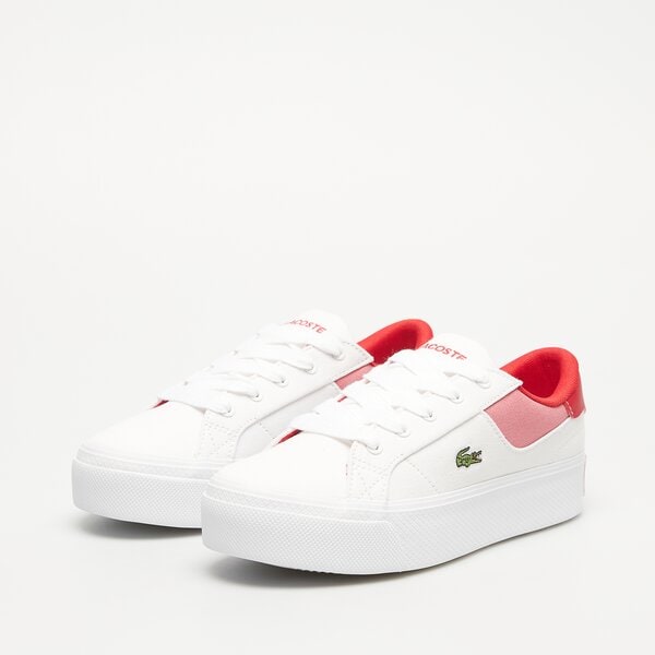 Damskie trampki LACOSTE ZIANE PLATFORM 124 4 CFA 747cfa0011286 kolor biały