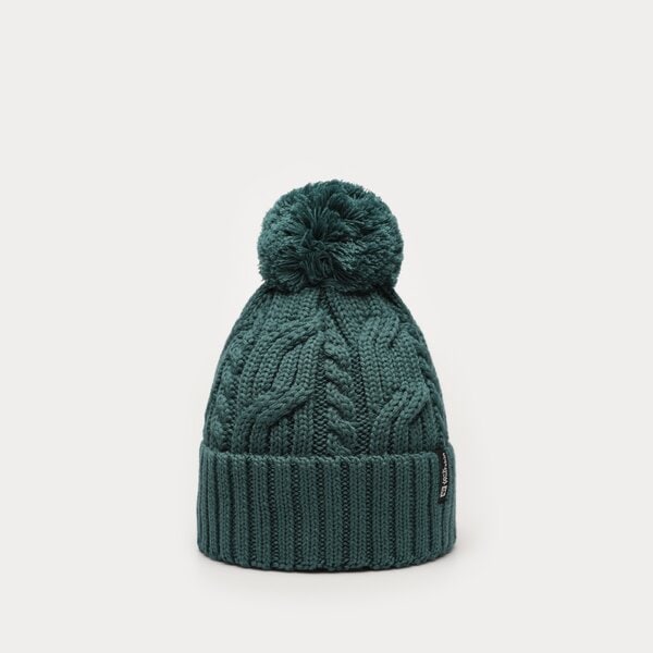 Damska czapka zimowa JACK WOLFSKIN CZAPKA POMPOM BEANIE 19050924202 kolor zielony