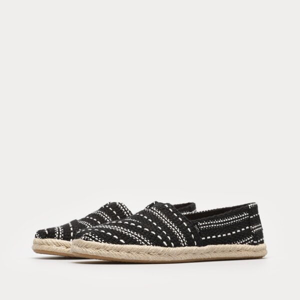 Damskie espadryle TOMS BLACK MULTI CHUNKY GLOBAL WOVEN 10019676 kolor czarny