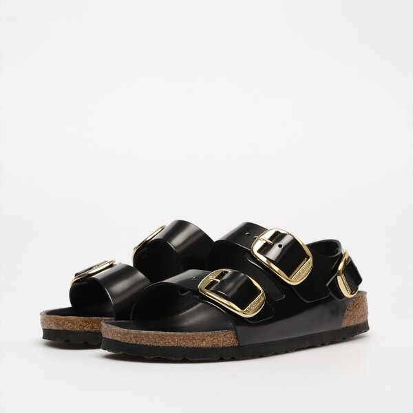 Damskie sandały BIRKENSTOCK MILANO BIG BUCKLE 1024211 kolor czarny