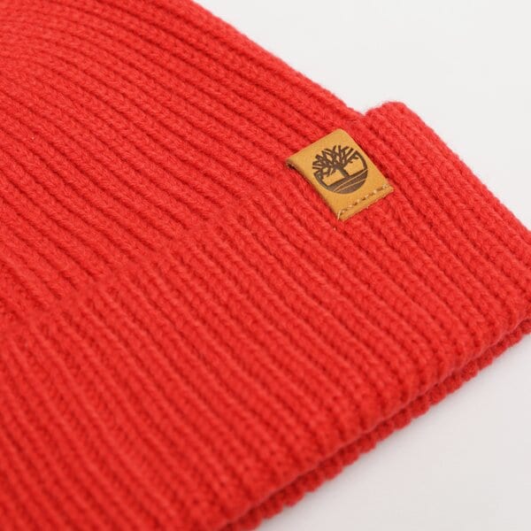 Damska czapka zimowa TIMBERLAND CZAPKA FISHERMAN BEANIE tb0a1f8gdv81 kolor czerwony