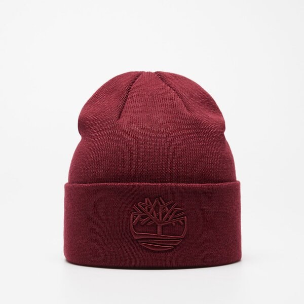 Damska czapka zimowa TIMBERLAND CZAPKA TONAL 3D EMBROIDERY BEANIE tb0a2pjreic1 kolor bordowy