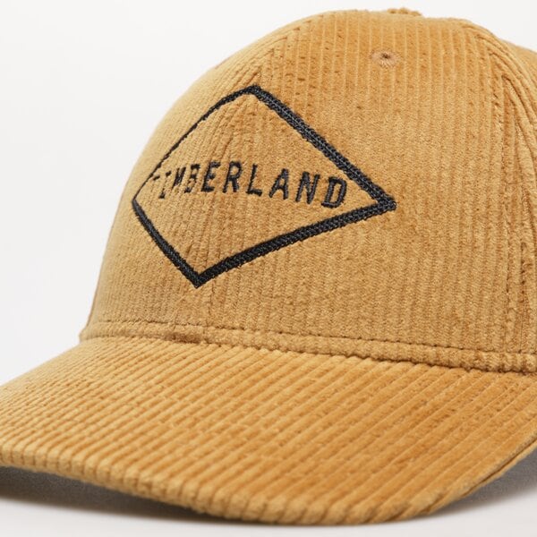 Damska czapka z daszkiem TIMBERLAND CZAPKA CORDUROY CAP tb0a2psq2311 kolor brązowy