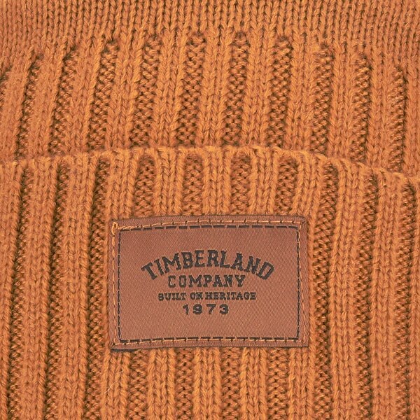 Damska czapka zimowa TIMBERLAND CZAPKA RIBBED BEANIE tb0a1egw2311 kolor żółty